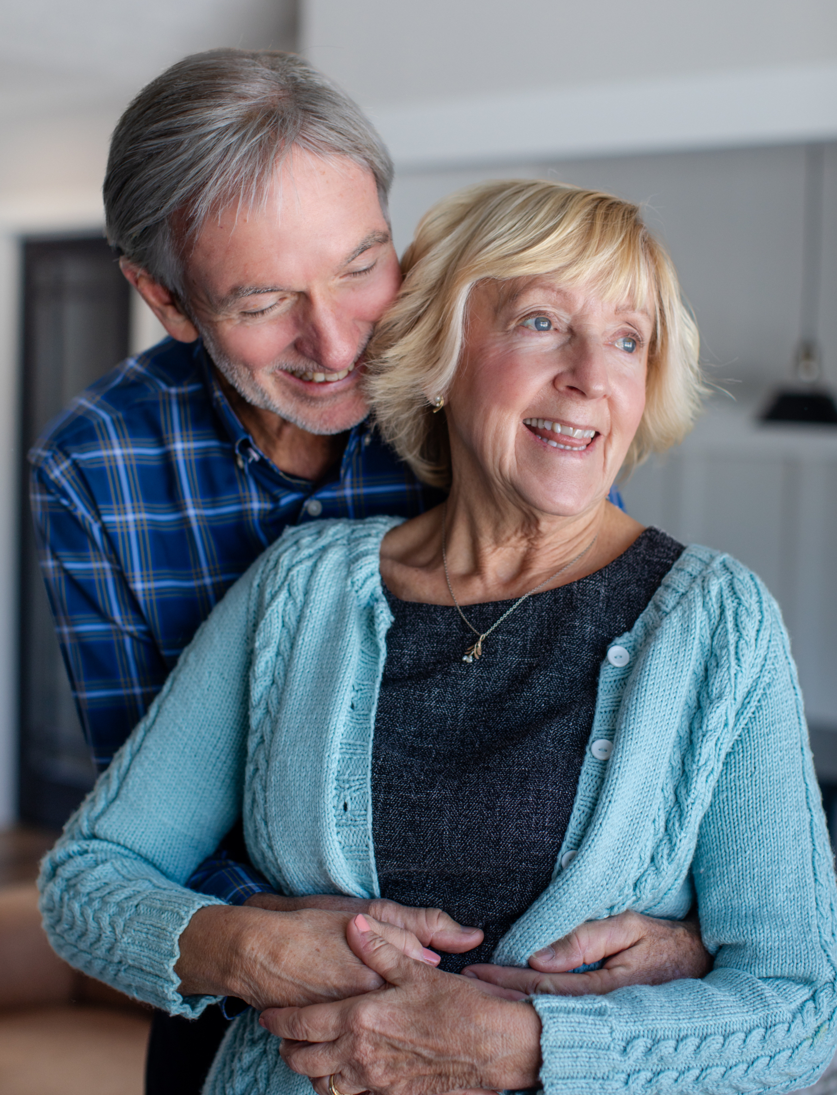 Infographic of a retired couple with questions